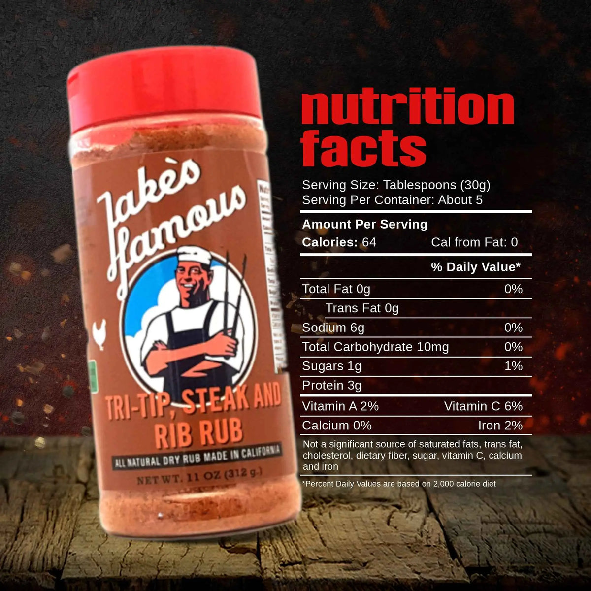 Tri Tip Steak Rub 11 Oz - Premium BBQ Seasoning for Flavorful Grilling