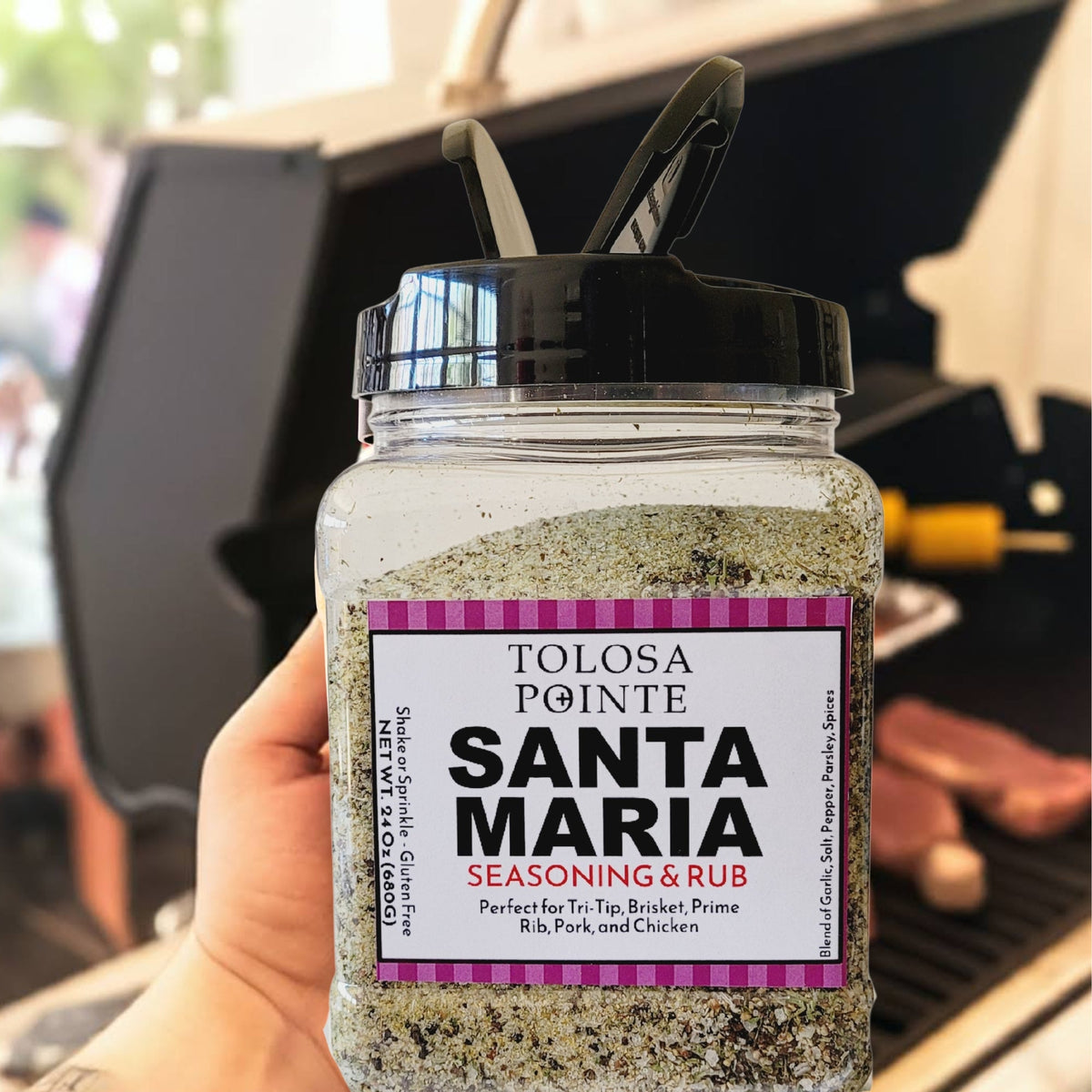 Tolosa Pointe Santa Maria Seasoning 24 Oz - Grilling Flavor Jake's Famous