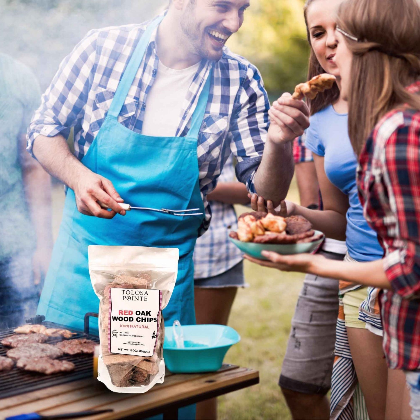 Tolosa Pointe Red Oak Wood Chips Full Flavored 18 Oz