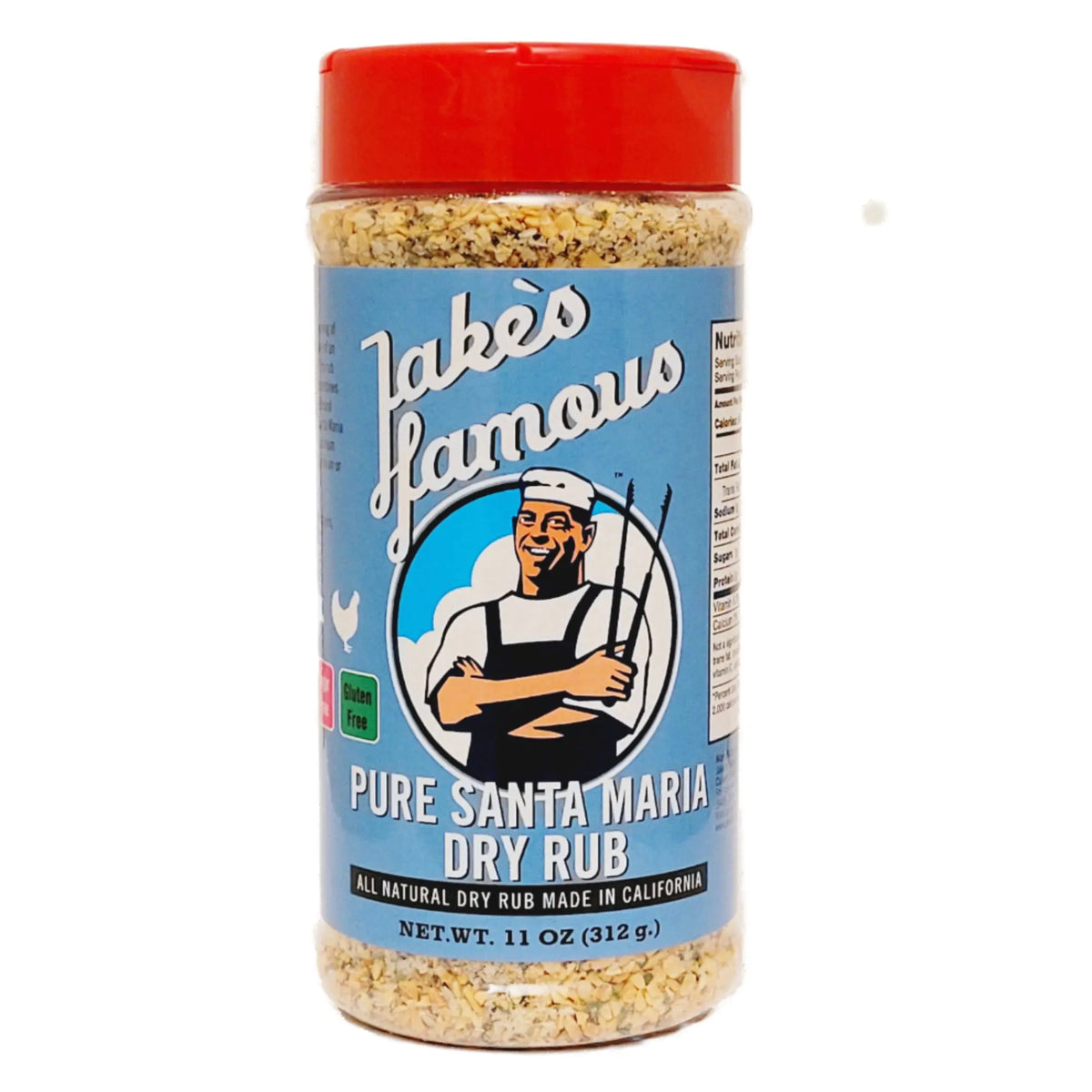 Santa Maria Tri Tip Rub | Authentic Santa Maria Seasoning | California BBQ Rub 11 Oz Jake's Famous Foods