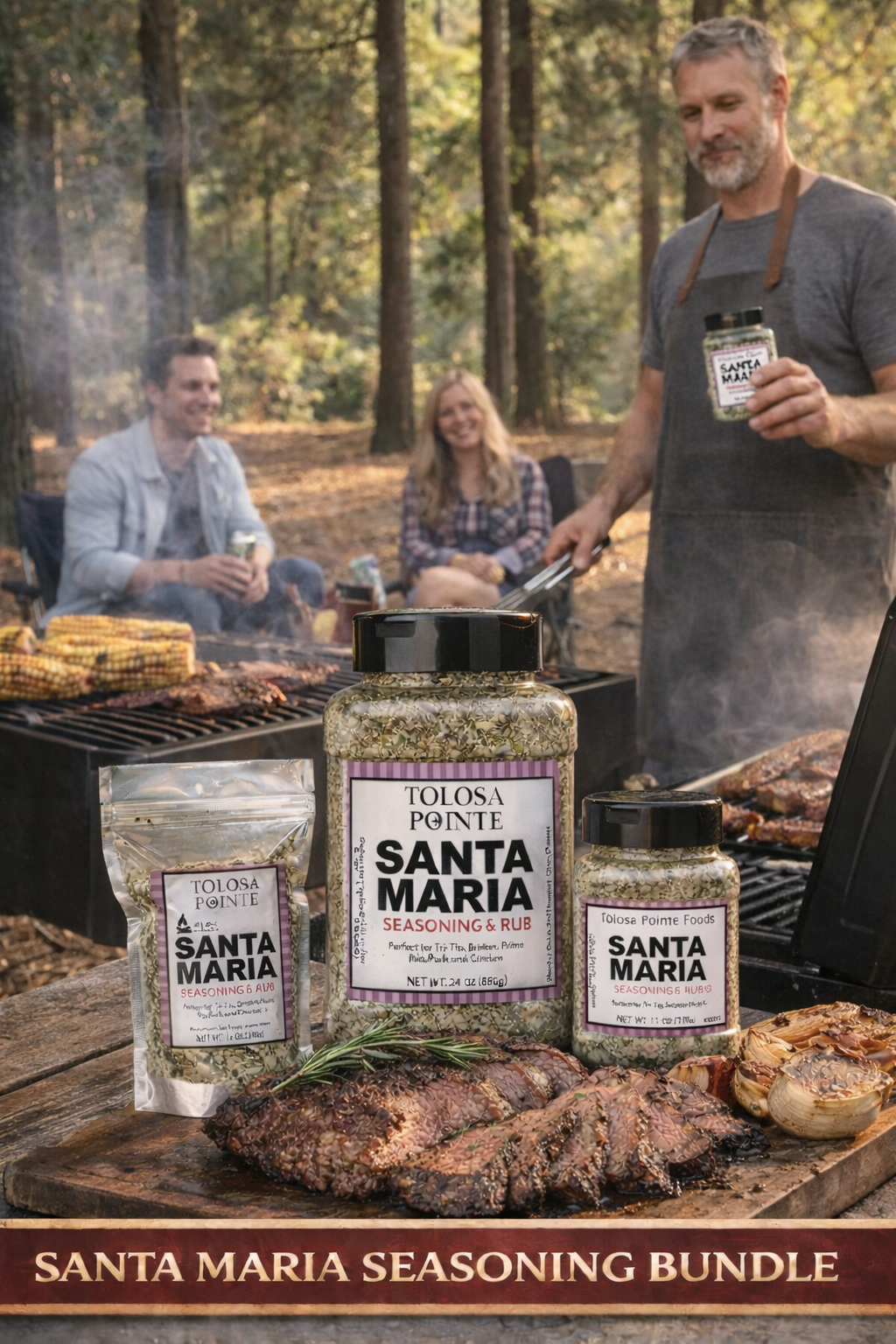 Tolosa Pointe Santa Maria Seasoning | Authentic Tri Tip BBQ Seasoning Bundle Jake's Famous Foods