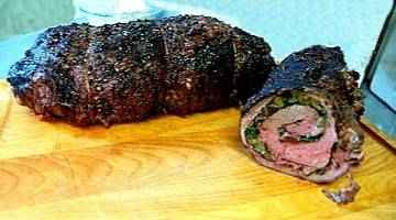 Tri Tip Roast Grill Herb Stuffed Recipe