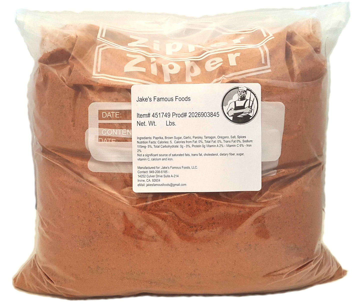 Awesome Carolina Sugar Free Dry Rub 5 Lb