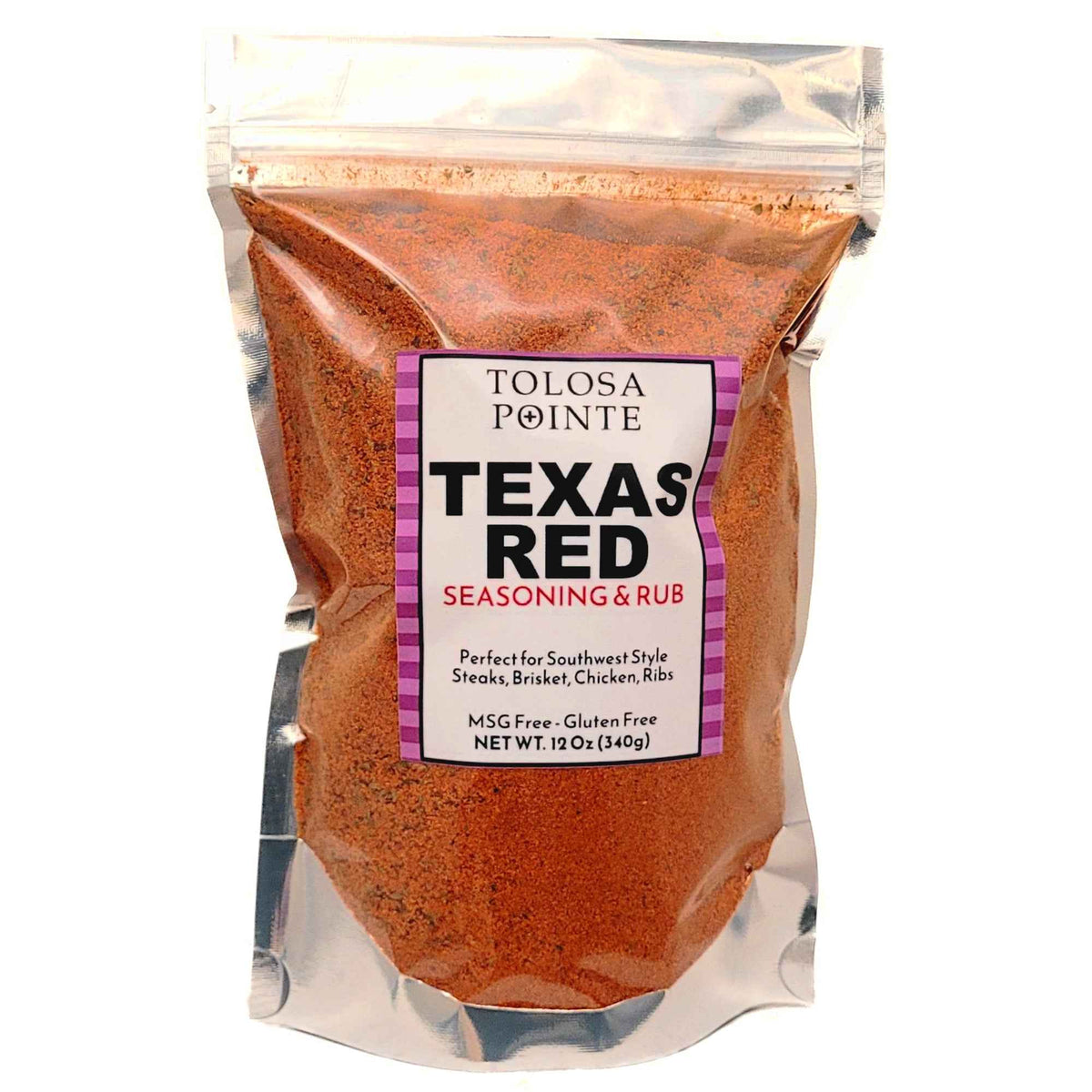 Tolosa Pointe Texas Red Steak Seasoning, Chicken Seasoning 12 Oz