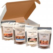 Tolosa Pointe Rubs and Seasonings Variety Box 4 Pack