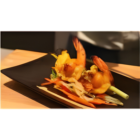 Southwestern Dijon Tarragon Shrimp Sauté