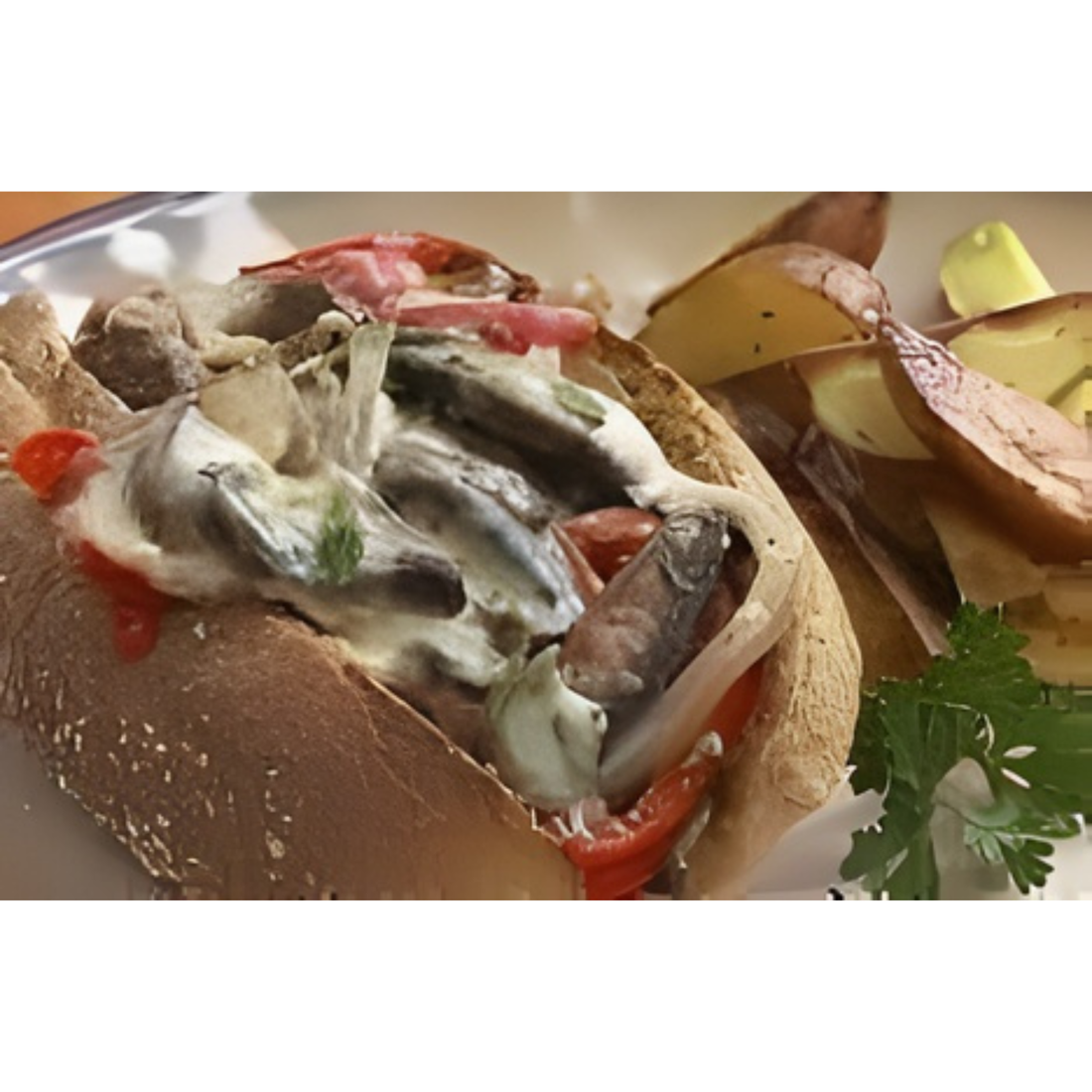 Sriracha Philly Cheese Steak Sandwich - Bold Flavor in Every Bite