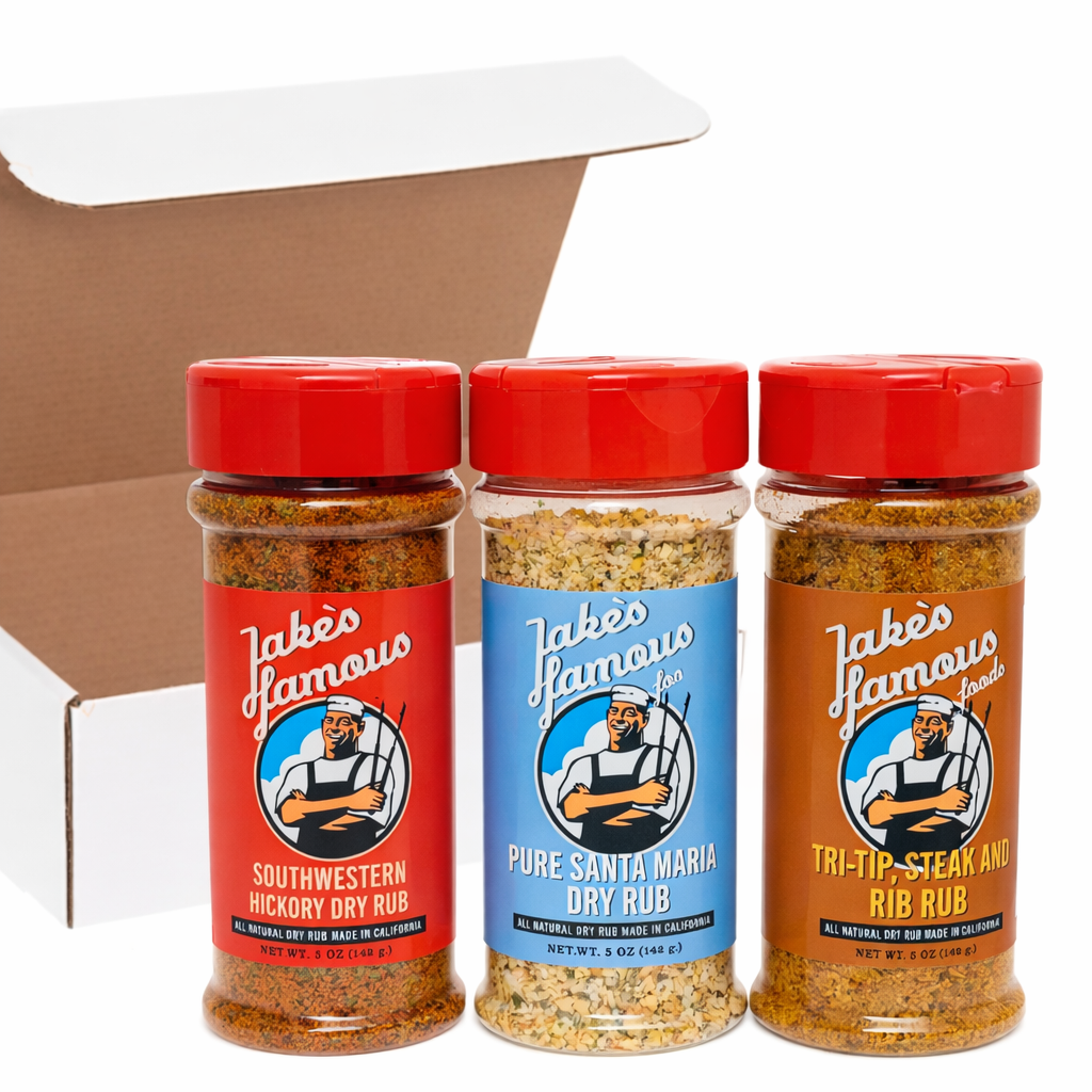 BBQ Rub Gift Box - Trifecta Dry Rub Collection for Grilling Jake's Famous Foods