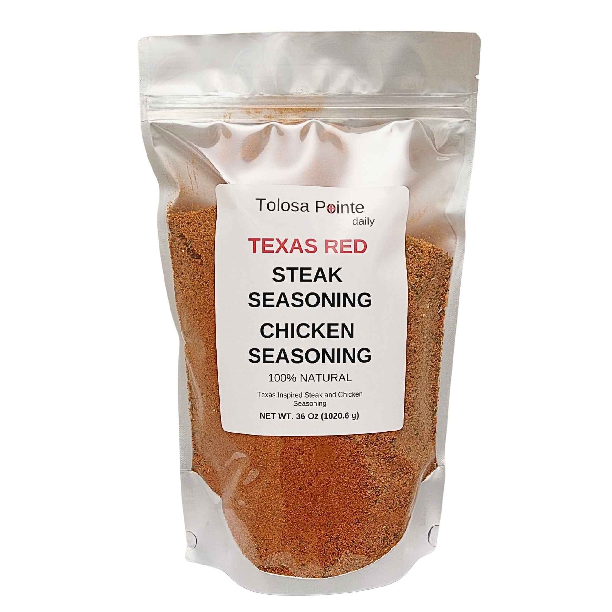 Tolosa Pointe - Texas Steak Seasoning, Chicken Seasoning 36 Oz