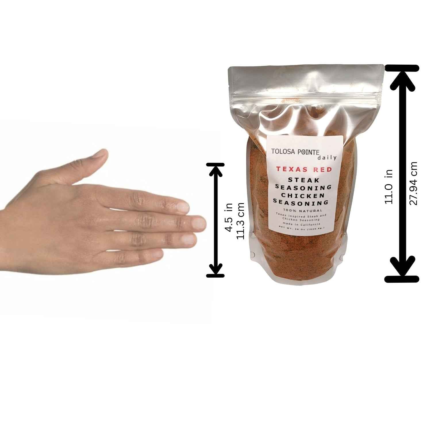 Tolosa Pointe - Texas Steak Seasoning, Chicken Seasoning 36 Oz