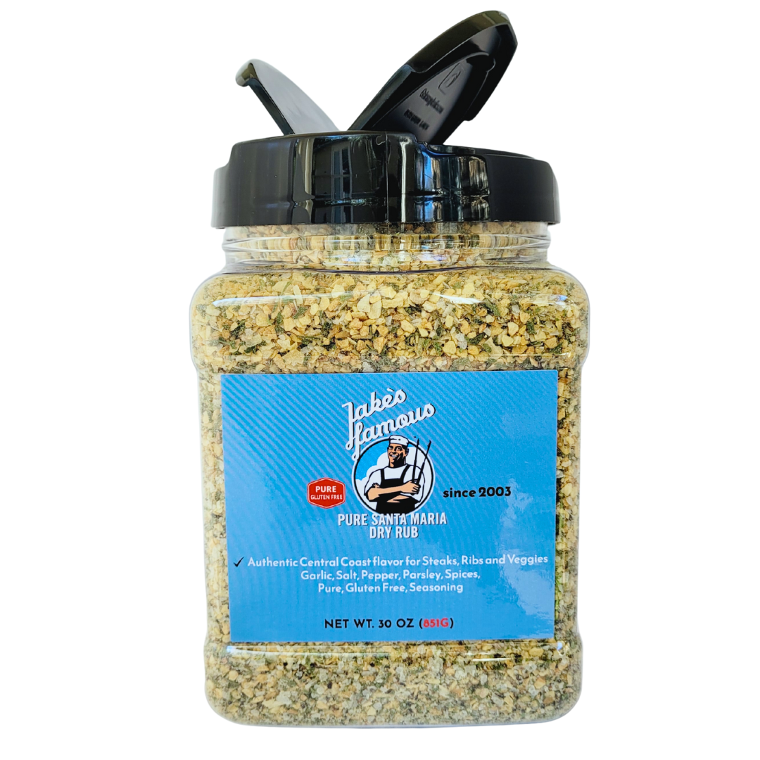 Pure Santa Maria Dry Rub (30 oz) | Authentic Santa Maria Seasoning for Tri Tip & BBQ Jake's Famous Foods
