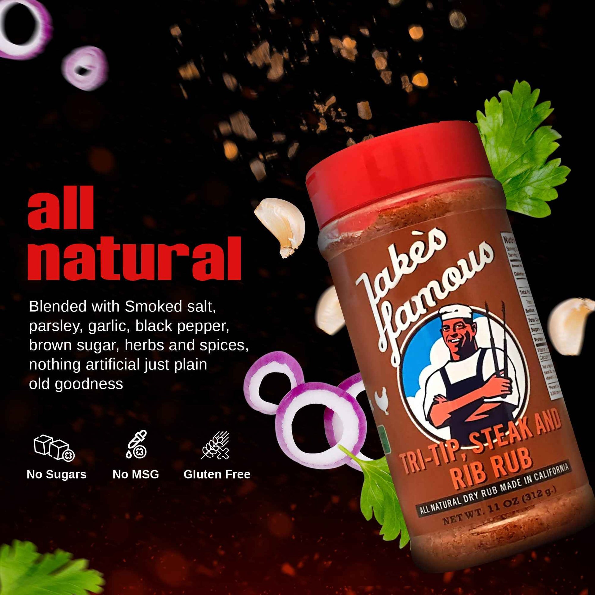 Tri Tip Steak Rub 11 Oz - Premium BBQ Seasoning for Flavorful Grilling