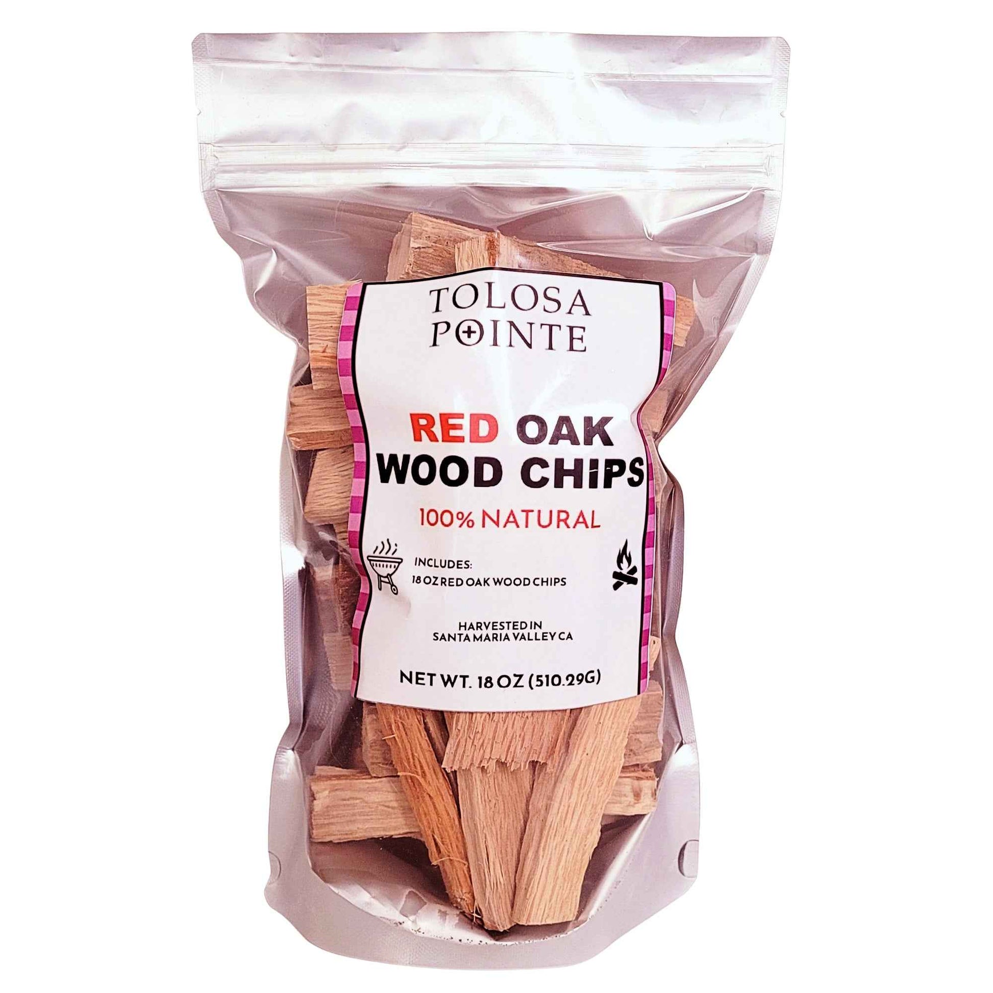 Tolosa Pointe Red Oak Wood Chips Full Flavored 18 Oz