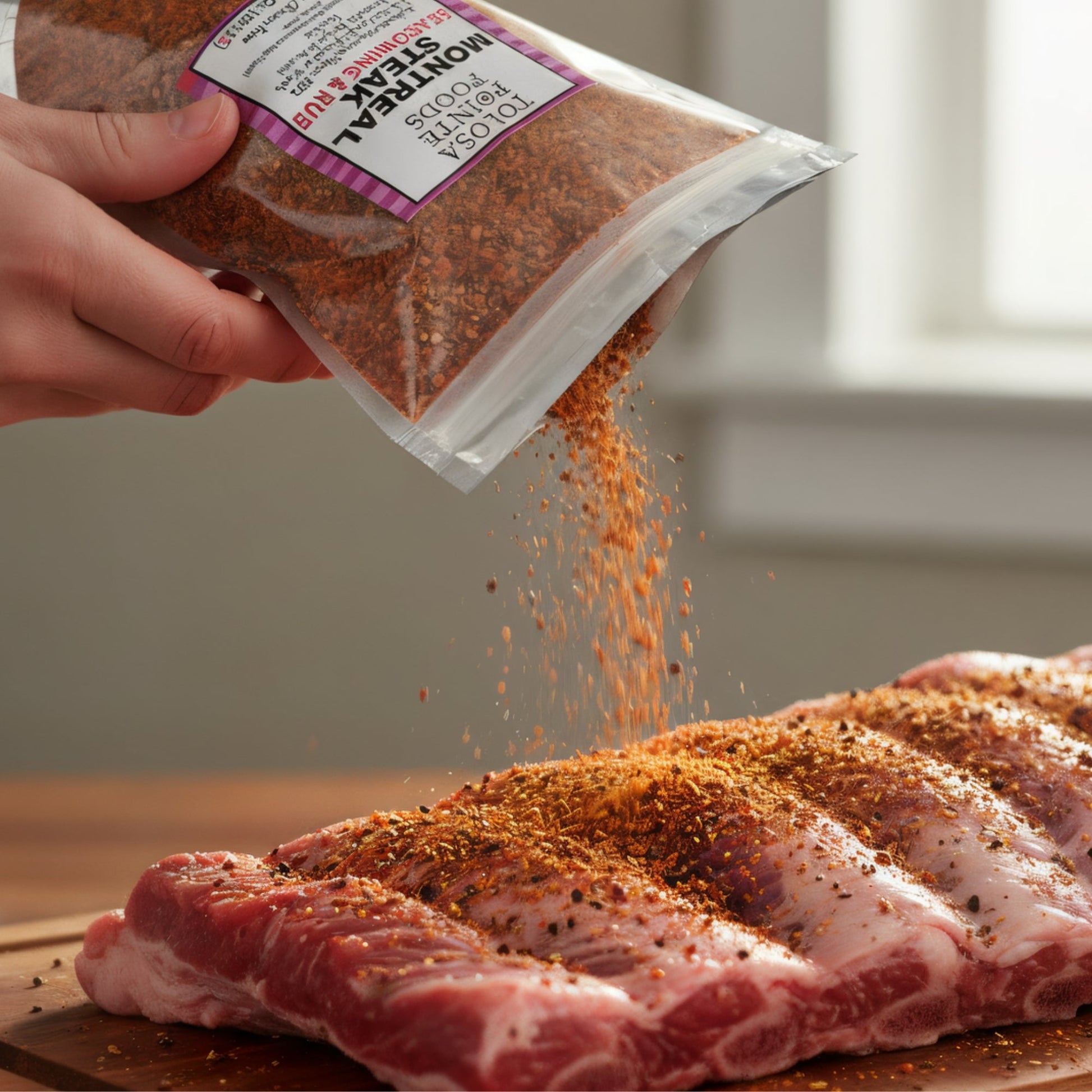 Tolosa Pointe Montreal Seasoning | Montreal Steak Seasoning 10 Oz seasoning on ribs