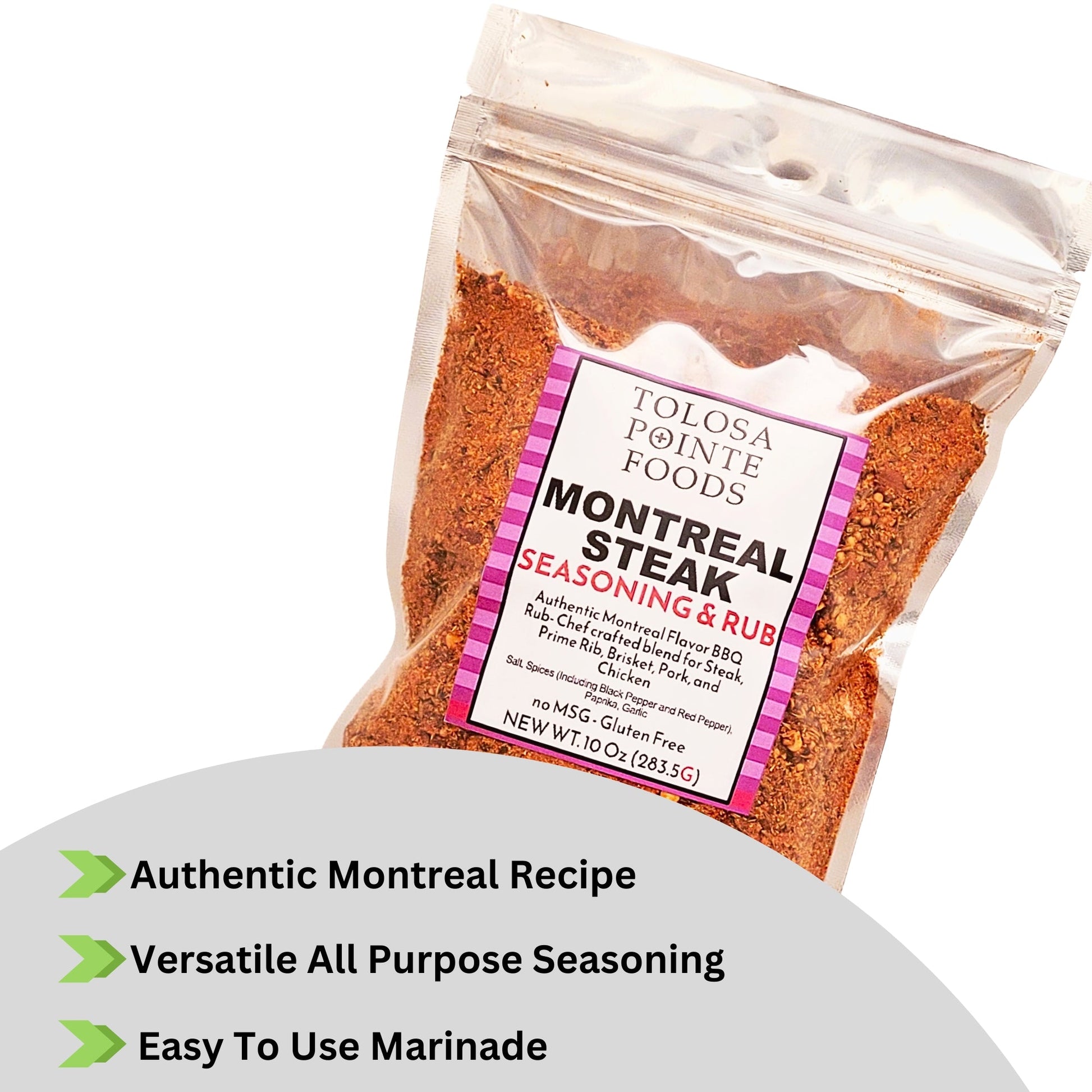 Tolosa Pointe Montreal Seasoning | Montreal Steak Seasoning 10 Oz authentic recipe