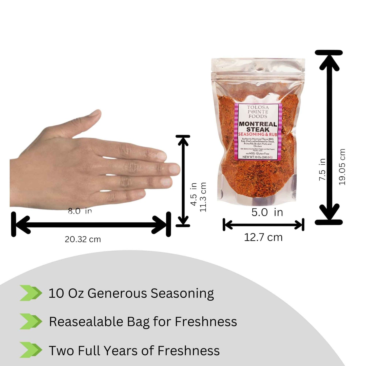 Tolosa Pointe Montreal Seasoning 10 Oz