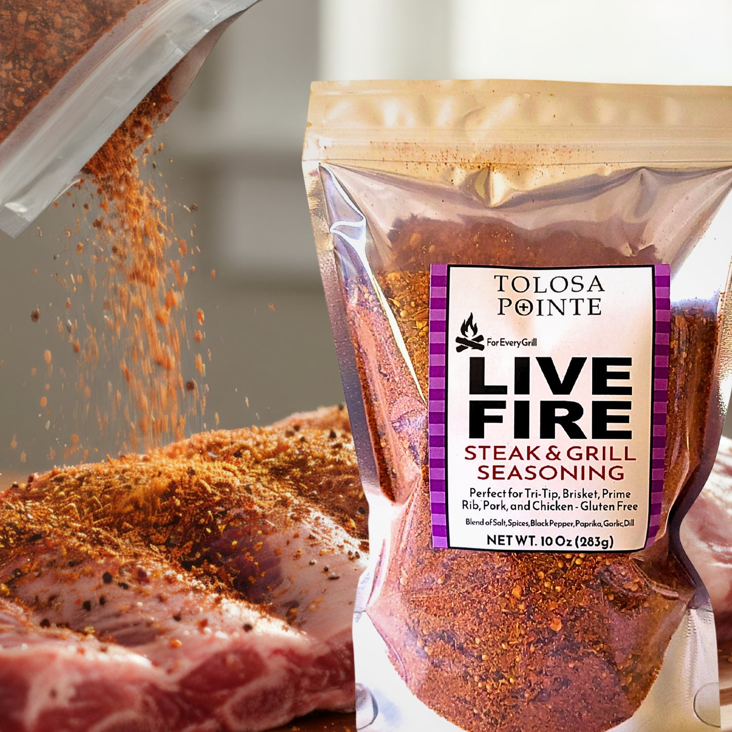 Tolosa Pointe Live Fire Steak & Grill Seasoning 10 Oz