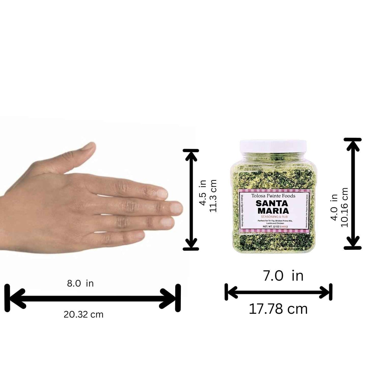 Tolosa Pointe All Que Santa Maria Seasoning Blend 11 Oz