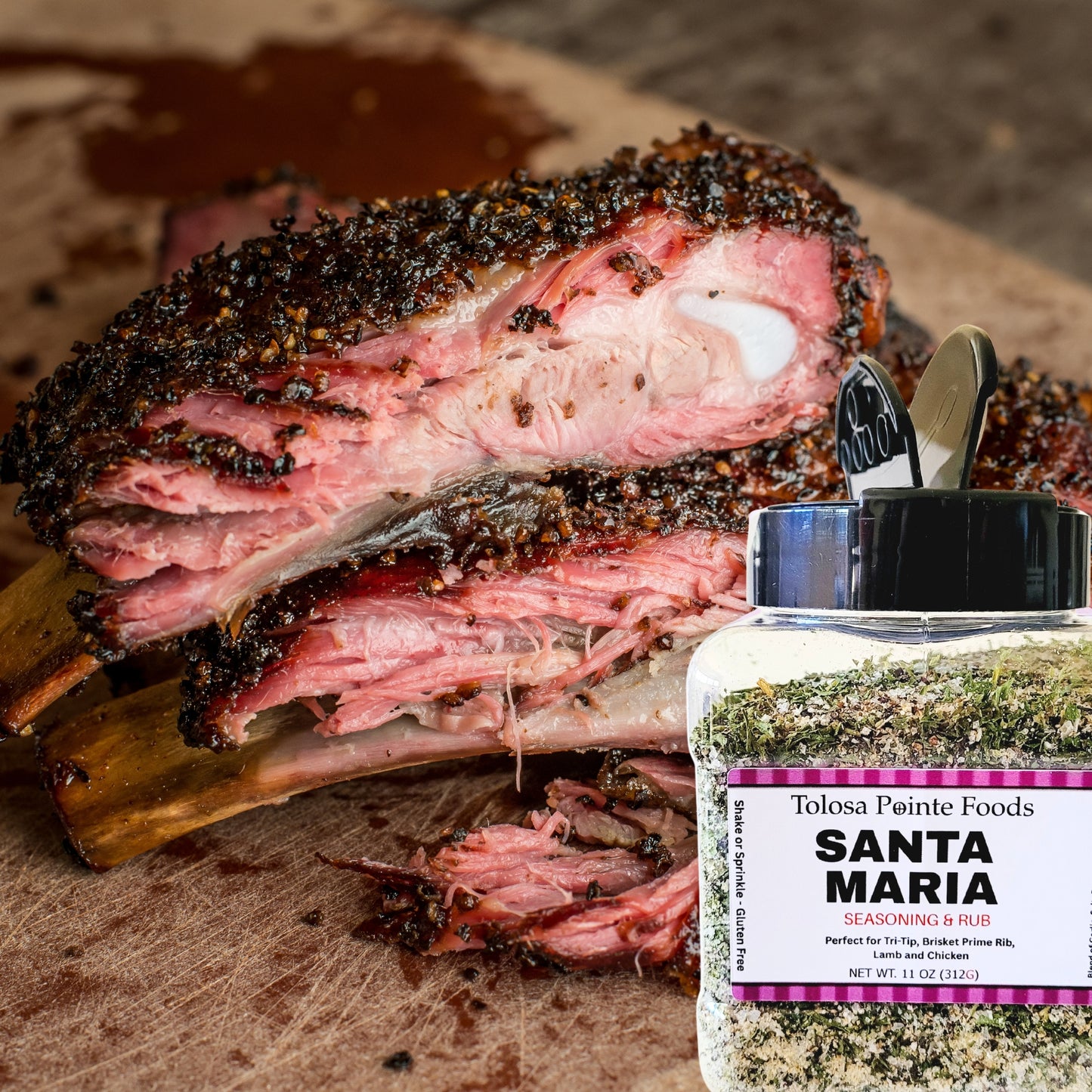 Tolosa Pointe Santa Maria Seasoning (11 oz) | Authentic Santa Maria Tri Tip Seasoning