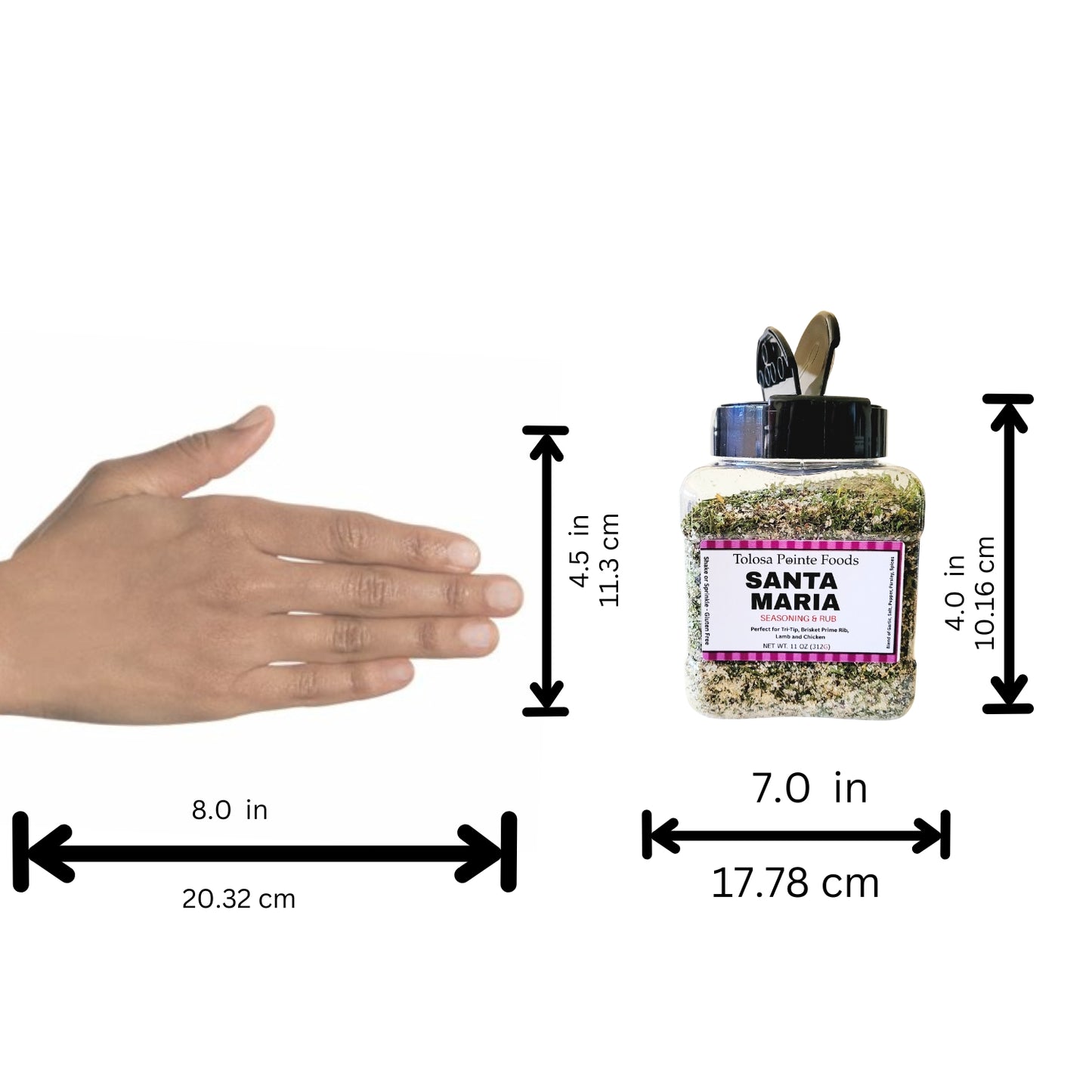 Tolosa Pointe Santa Maria Seasoning (11 oz) | Authentic Santa Maria Tri Tip Seasoning