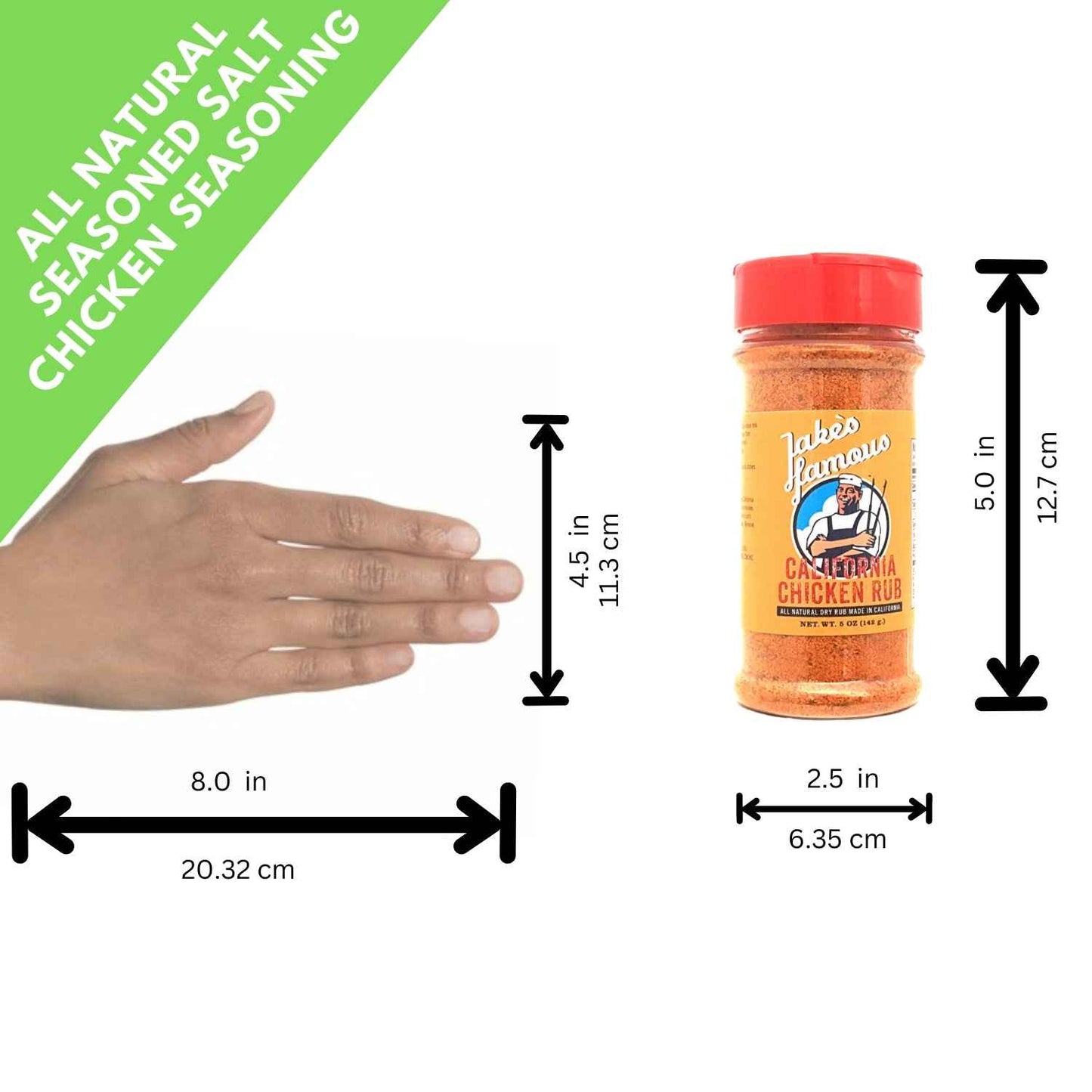 California Chicken Rub & Seasoning 5 Oz - Perfect Blend for Flavorful Dishes