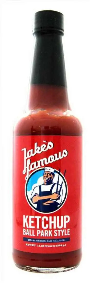 Sun Ripened Tomato Ketchup | Classic BBQ Ketchup for Burgers 11 Oz Jake's Famous Foods