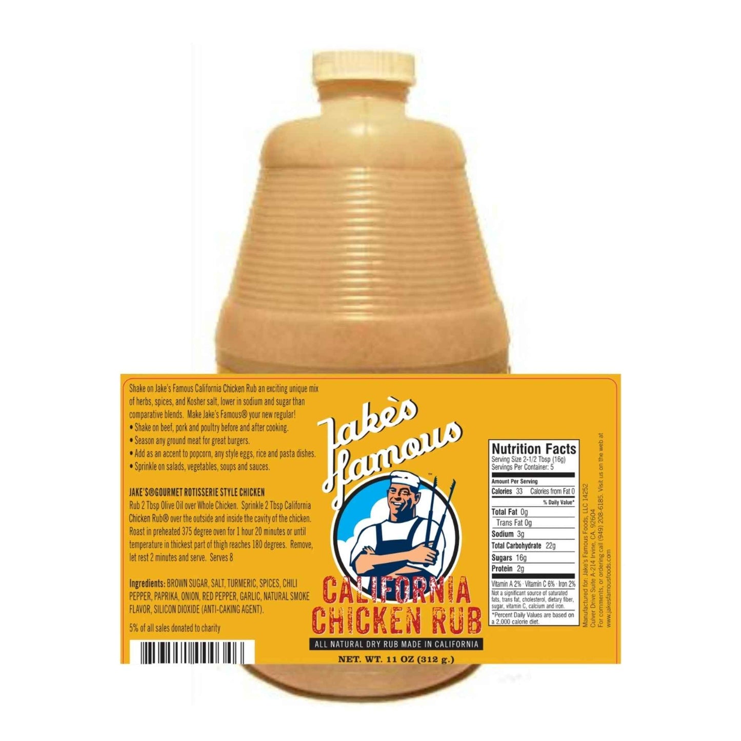 California Chicken BBQ Rub 48 Oz