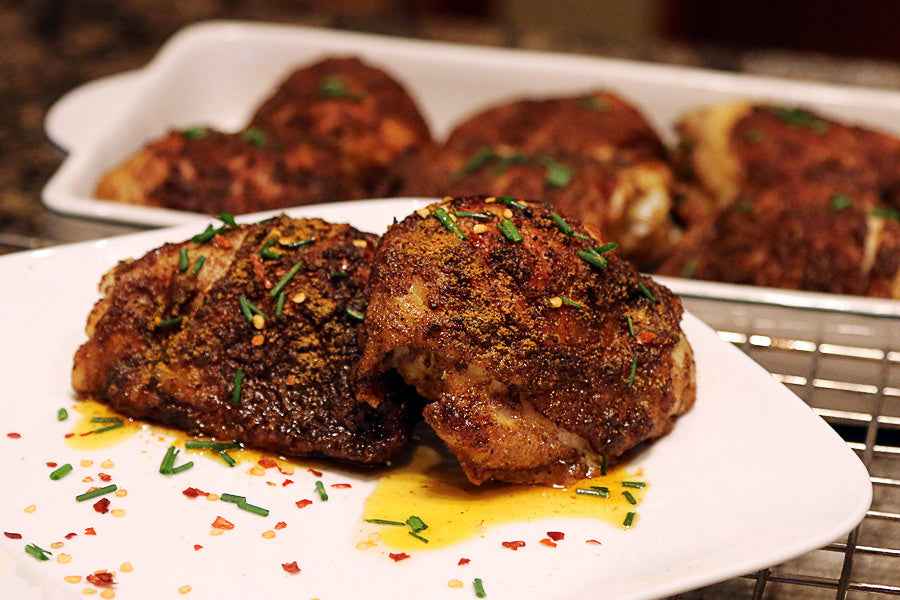 Crusty Chicken Thigh Barbecue Recipe