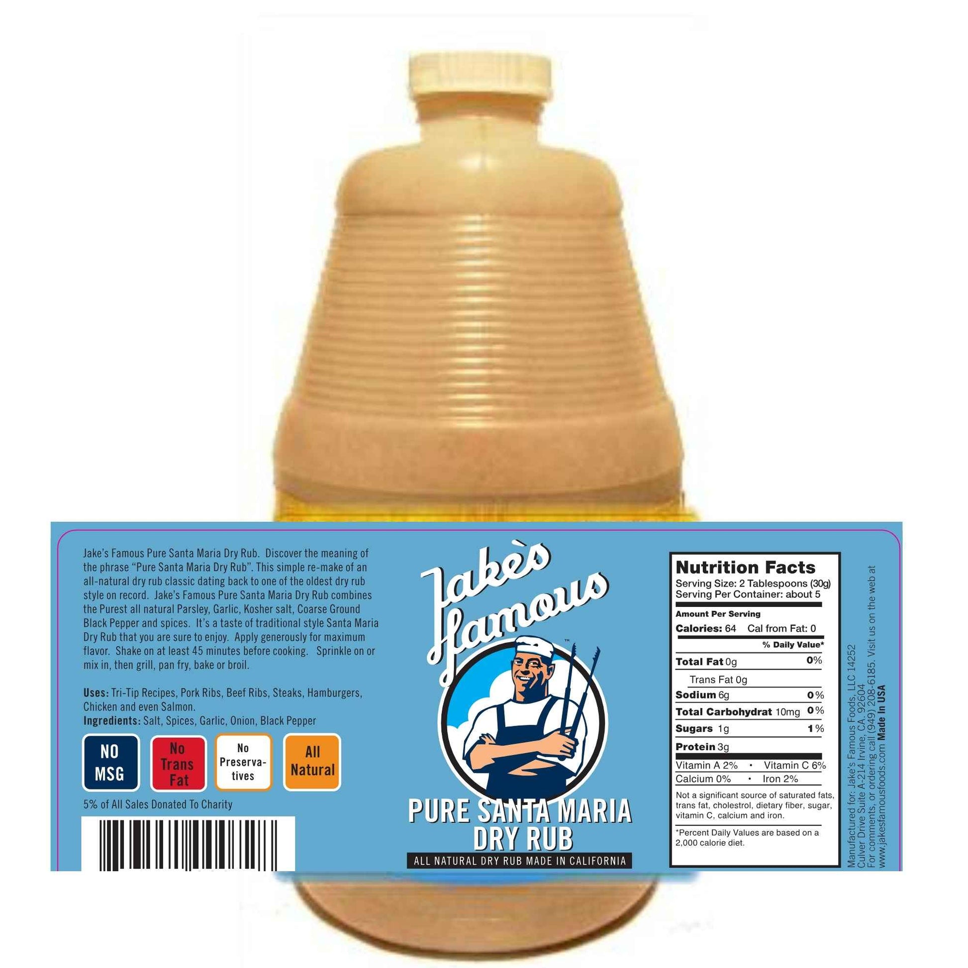 Pure Santa Maria Style Dry Rub for sale 48 Oz