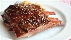 Sesame Glazed Baby Back Pork Ribs Recipe